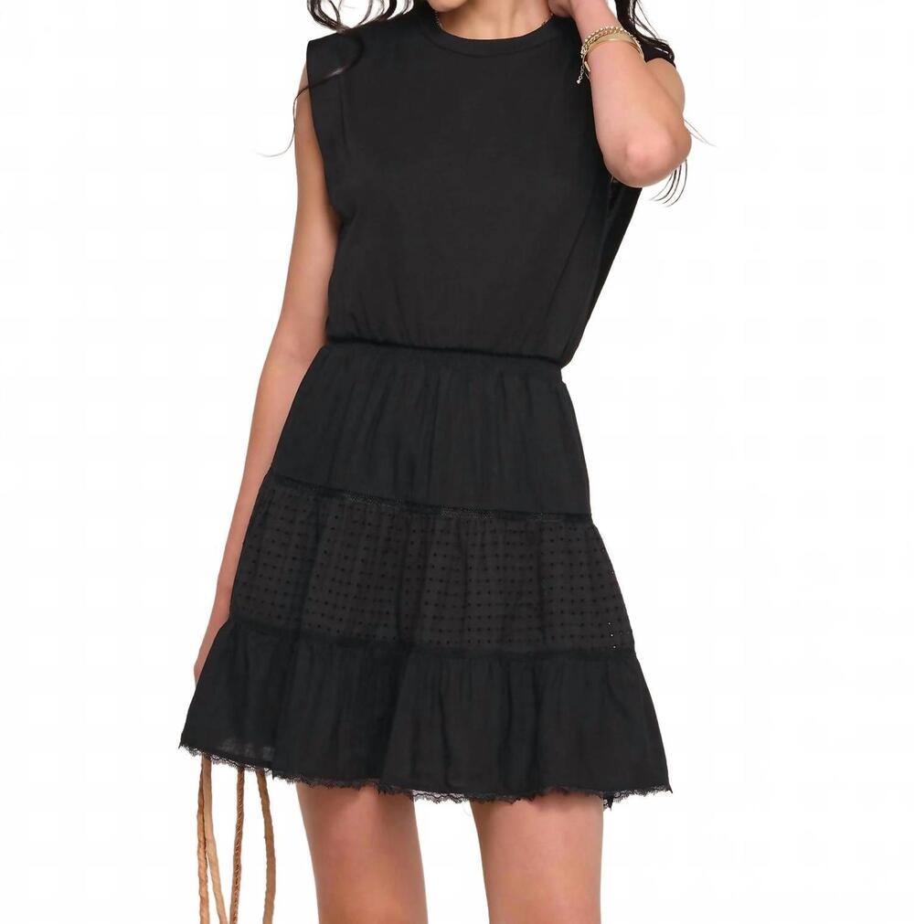 NEW HEARTLOOM callan mini dress in black